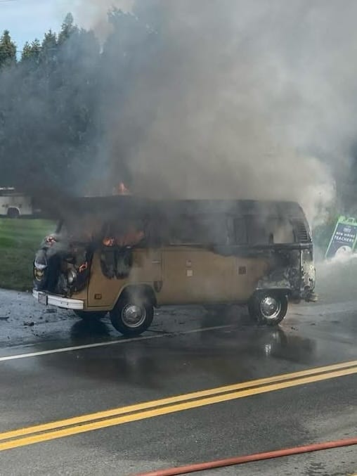Firefighters Quickly Contain Vehicle Fire in Essex, No Injuries Reported post image