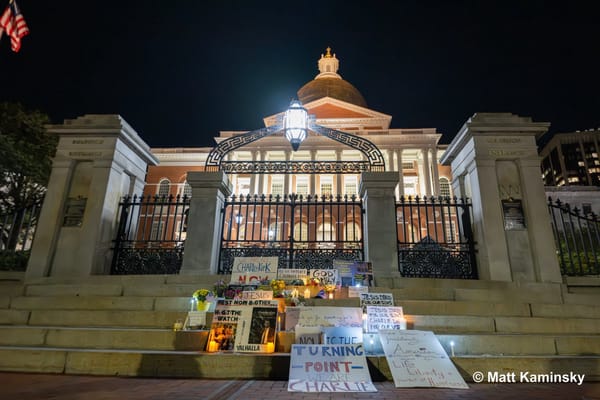 Hundreds Gather on Boston Common for Vigil Honoring Slain Political Activist Charlie Kirk
